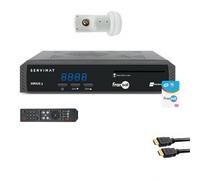 Pack SERVIMAT Récepteur TV Satellite HD + Carte Fransat PC7 + Câble HDMI + LNB Single