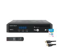 Servimat Pack Récepteur TV Satellite HD + Carte Viaccess Fransat PC7 + Câble HDMI 2M
