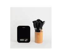 Pack SET USTENSILES DE CUISINE + Balance de cuisine BALANCE FOOD ECO - Noir