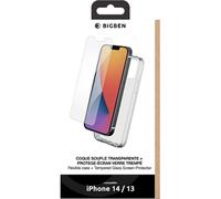Bigben Connected Coque transparente BBC avec verre pour iPhone 14