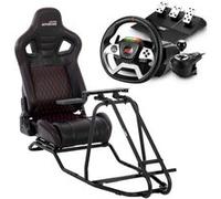 Pack simulateur, siège volant et pédalier RACER PRO pour PC et console