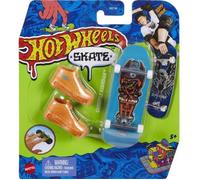 Pack Skateboard à Doigt + Baskets Hot Wheels Skate Fingerskate Tony Hawk - HNG21 - Blanc/Orange