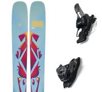 Pack ski freeride." Armada Arw 100 24 + Fixations - Femme - Rose / Violet / Bleu - taille 165 - modèle 2024