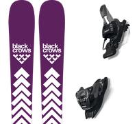 Pack ski." Black Crows Sato Birdie Deep Purple 26 + Fixations - Femme - Violet / Blanc - taille 161 - modèle 2026