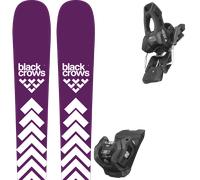 Pack ski." Black Crows Sato Birdie Deep Purple 26 + Fixations - Femme - Violet / Blanc - taille 167 - modèle 2026
