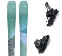 Pack ski." Blizzard Black Pearl 84 Green 26 + Fixations - Femme - Vert / Noir - taille 158 - modèle 2026