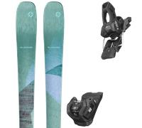 Pack ski." Blizzard Black Pearl 84 Green 26 + Fixations - Femme - Vert / Noir - taille 170 - modèle 2026
