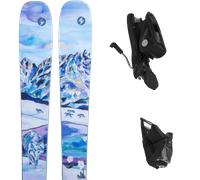 Pack ski." Blizzard Black Pearl 88 Special 26 + Fixations - Femme - Bleu / Violet - taille 152 - modèle 2026