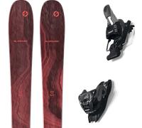 Pack ski." Blizzard Black Pearl 97 24 + Fixations - Femme - Rouge - taille 165 - modèle 2024