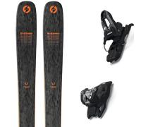 Pack ski." Blizzard Rustler Team Black 25 + Fixations - Enfant - Noir / Orange - taille 140 - modèle 2025