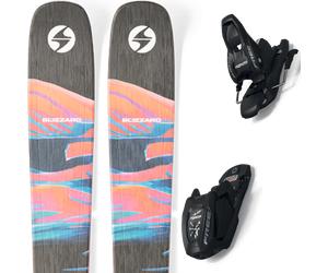 Pack ski." Blizzard Rustler Team Black/orange 27 + Fixations - Enfant - Noir / Multicolore - taille 164 - modèle 2027