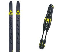Pack ski de fond." Fischer Aerolite Skate 90 Stiff 26 + Fixations - Mixte - Noir / Jaune - taille 191 - modèle 2026