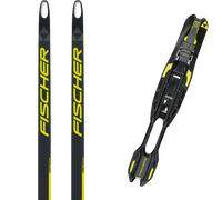 Pack ski de fond." Fischer Carbonlite Skate Jr 25 + Fixations - Enfant - Noir / Jaune - taille 161 - modèle 2025