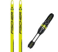 Pack ski de fond." Fischer Speedmax Helium Skate Plus Medium 25 + Fixations - Mixte - Jaune / Noir - taille 176 - modèle 2025