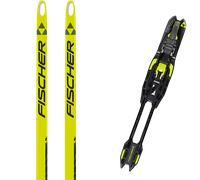 Fischer - Skis nordiques skating - Speedmax Helium Skate Plus Stiff + Race Skate 2025 - Taille 181 cm - Jaune Jaune 181 cm