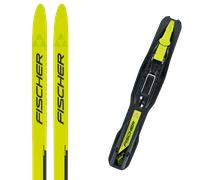 Pack ski de fond." Fischer Sprint Crown 24 + Fixations - Enfant - Jaune / Noir - taille 160 - modèle 2024