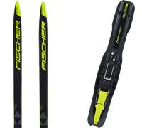 Pack ski de fond." Fischer Sprint Crown Ifp 23 + Fixations - Enfant - Noir - taille 110 - modèle 2023