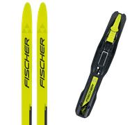 Pack ski de fond." Fischer Sprint Skin 25 + Fixations - Enfant - Jaune / Noir - taille 140 - modèle 2025