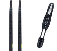 Pack ski de fond." Fischer Twin Skin Race Medium 25 + Fixations - Mixte - Noir - taille 192 - modèle 2025