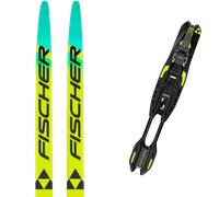 Pack ski de fond." Fischer Twin Skin Speedmax 90 Jr Black/yellow 26 + Fixations - Enfant - Noir - taille 177 - modèle 2026