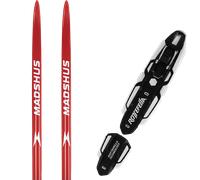 Pack ski de fond." Madshus Race Speed Skin 24 + Fixations - Mixte - Rouge / Noir / Blanc - taille 207 - modèle 2024