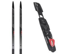 Pack ski de fond." Rossignol Delta Course Skating 25 + Fixations - Mixte - Gris / Noir - taille 186 - modèle 2025