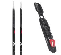 Pack ski de fond." Rossignol Delta Sport R-skin 25 + Fixations - Mixte - Noir / Gris / Blanc - taille 206 - modèle 2025