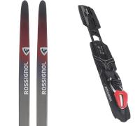Pack ski de fond." Rossignol Ultra Skate Grey/red 26 + Fixations - Mixte - Gris / Noir - taille 168 - modèle 2026
