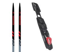 Pack ski de fond." Rossignol X-ium Classic Premium+ C2 Black/red 26 + Fixations - Mixte - Noir / Gris / Rouge - taille 197 - modèle 2026