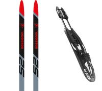 Pack ski de fond." Rossignol X-ium Skating Wcs Jr 24 + Fixations - Enfant - Noir / Gris / Rouge - taille 143 - modèle 2024