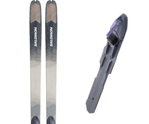Pack ski de fond." Salomon Outside 82 Grip Cumin/sargasso + Bc 26 - Mixte - Gris / Beige / Bleu - taille 187 - modèle 2026