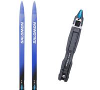 Pack ski de fond." Salomon Rs Junior + Prolink Race Jr Sk Blue Black 26 - Enfant - Bleu / Blanc / Noir - taille 131 - modèle 2026