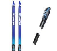 Pack ski de fond." Salomon S/race Eskin Jr Blue/black + Shift Pl J 26 - Enfant - Bleu / Blanc - taille 157 - modèle 2026