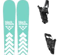 Pack ski de randonnée." Black Crows Captis Birdie Turquoise 26 + Fixations - Femme - Bleu / Blanc - taille 166 - modèle 2026