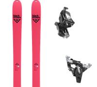 Pack ski de randonnée." Black Crows Draco Freebird Orange 27 + Fixations - Mixte - Rouge / Rose - taille 181 - modèle 2027