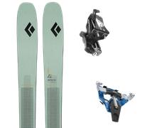Pack ski de randonnée." Black Diamond Impulse 98 Ti W Green 25 + Fixations - Femme - Vert / Noir - taille 168 - modèle 2025
