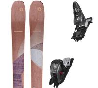 Pack ski de randonnée." Blizzard Black Pearl 94 Peach 26 + Fixations - Femme - Marron / Orange - taille 158 - modèle 2026