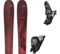 Pack ski de randonnée." Blizzard Black Pearl 97 24 + Fixations - Femme - Rouge - taille 171 - modèle 2024