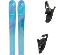 Pack ski de randonnée." Blizzard Sheeva 9 Blue/teal 27 + Fixations - Femme - Bleu - taille 168 - modèle 2027