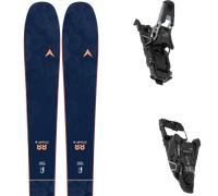 Pack ski de randonnée." Dynastar E-cross 88 25 + Fixations - Femme - Bleu / Orange - taille 167 - modèle 2025
