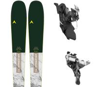 Pack ski de randonnée." Dynastar M-cross 82 25 + Fixations - Homme - Gris / Blanc / Vert - taille 168 - modèle 2025