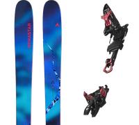 Pack ski de randonnée." Dynastar M-free 100 Blue Green 27 + Fixations - Homme - Bleu - taille 192 - modèle 2027