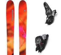 Pack ski de randonnée." Dynastar M-free 108 Orange 27 + Fixations - Homme - Orange / Jaune - taille 178 - modèle 2027