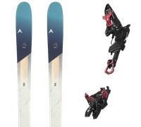 Pack ski de randonnée." Dynastar M-pro 92 W 26 + Fixations - Femme - Blanc / Bleu - taille 154 - modèle 2026