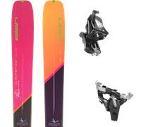 Pack ski de randonnée." Elan Ripstick Tour 104 24 + Fixations - Homme - Orange / Violet / Multicolore - taille 166 - modèle 2024