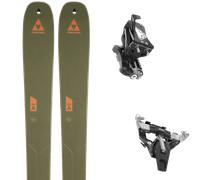 Pack ski de randonnée." Fischer Transalp 98 Cti 25 + Fixations - Homme - Gris / Vert / Orange - taille 176 - modèle 2025