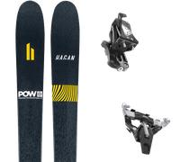 Pack ski de randonnée." Hagan Boost 99 Pow 25 + Fixations - Homme - Jaune / Noir - taille 178 - modèle 2025