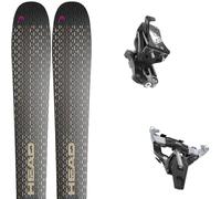 Pack ski de randonnée." Head Crux Pro 105 26 + Fixations - Mixte - Noir / Gris - taille 184 - modèle 2026