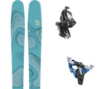 Pack ski de randonnée." Icelantic Mystic 97 23 + Fixations - Femme - Bleu / Jaune / Blanc - taille 155 - modèle 2023