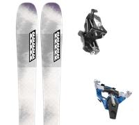 Pack ski de randonnée." K2 Mindbender 90c W 25 + Fixations - Femme - Blanc / Gris / Gris - taille 148 - modèle 2025